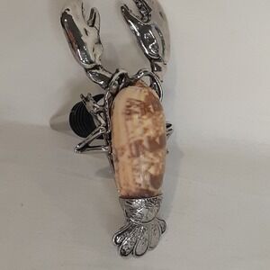 Tommy‎ Bahama Lobster Bottle Stopper Silver Shell